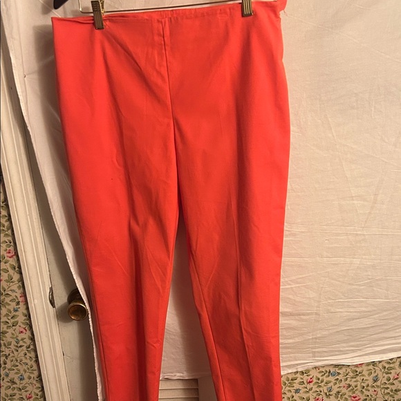 Adrienne Vittadini Pants - Adrienne Vittadini Vibrant Coral Cropped Pants
